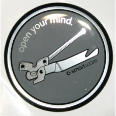 smart car Badge / Decal - "Open your mind" smartware